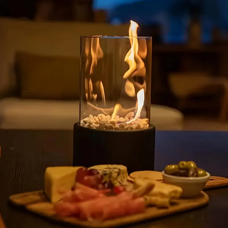 Contemporary Portable Fire Source - GlowFlicker-State of Style