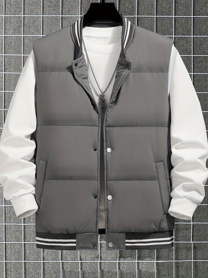 Contrast Colour Striped Vest – Noah-Black-XS-State of Style