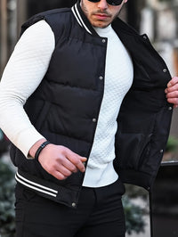 Contrast Colour Striped Vest – Noah-Black-XS-State of Style