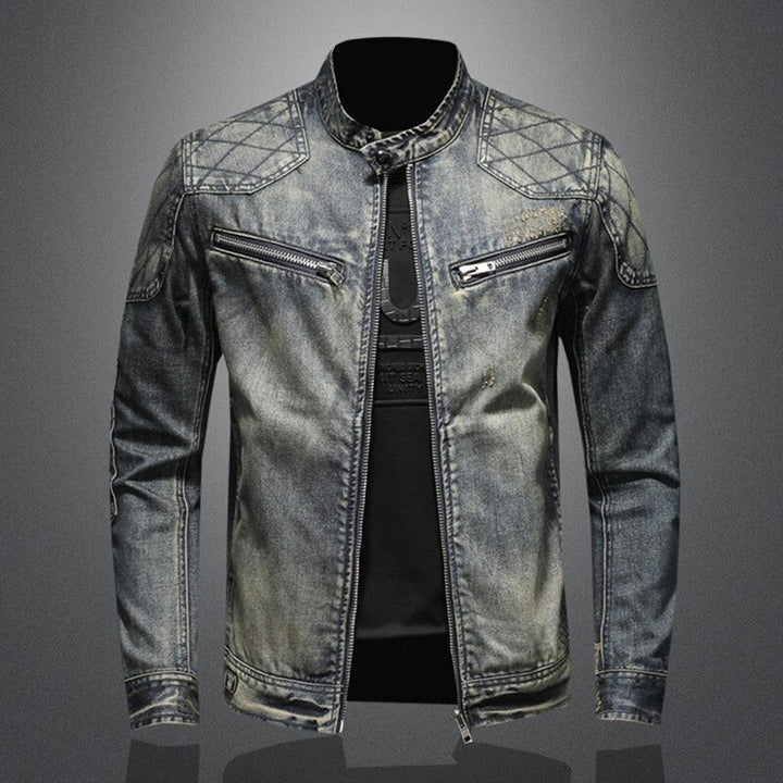 Cool Denim Jacket for Men - Rafael-Denim without Flag-S-State of Style