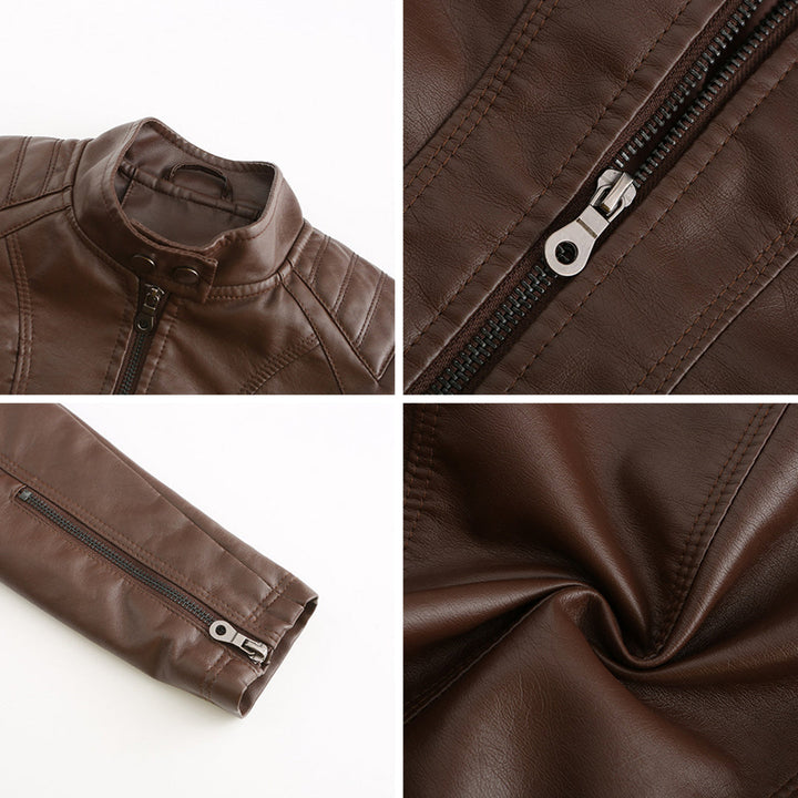 Cool Leather Ladies Jacket - Nova-Brown-XS-State of Style