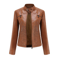 Cool Leather Ladies Jacket - Nova-Brown-XS-State of Style