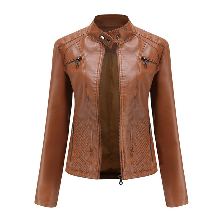 Cool Leather Ladies Jacket - Nova-Brown-XS-State of Style