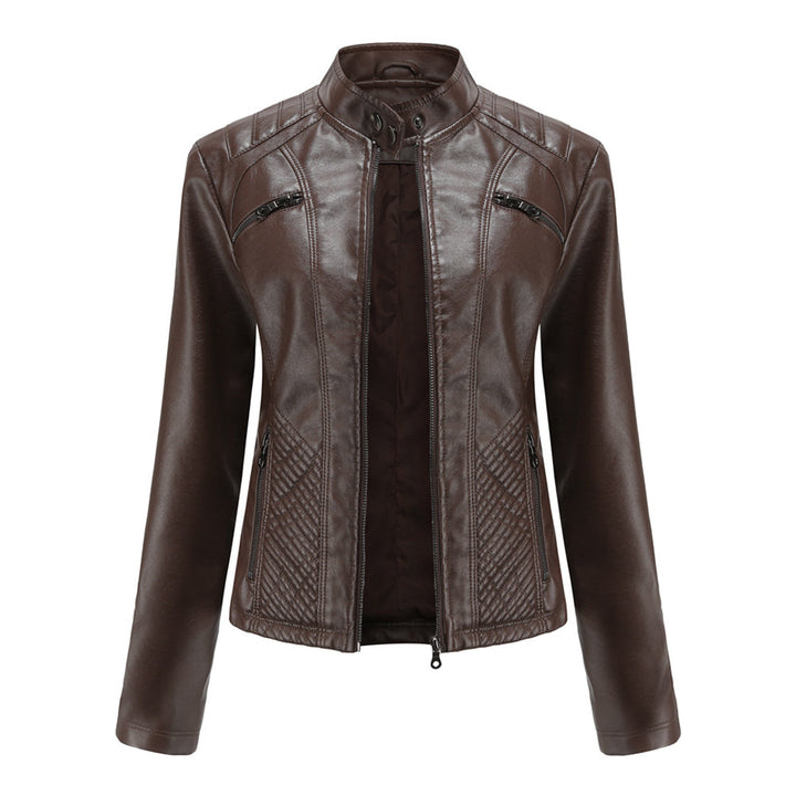 Cool Leather Ladies Jacket - Nova-Dark brown-XS-State of Style