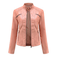 Cool Leather Ladies Jacket - Nova-Pink-XS-State of Style