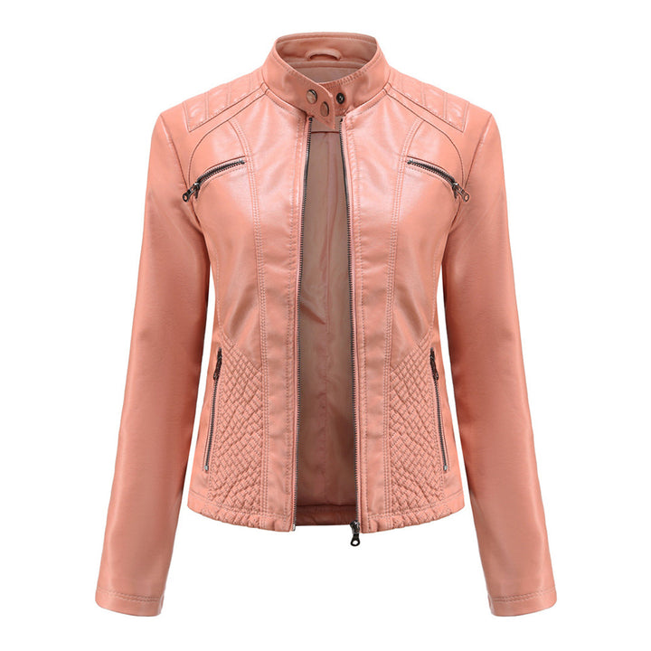 Cool Leather Ladies Jacket - Nova-Pink-XS-State of Style