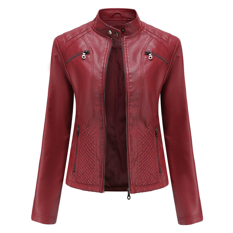 Cool Leather Ladies Jacket - Nova-Red-XS-State of Style