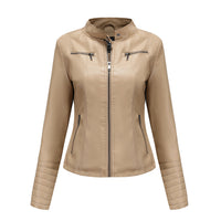 Cool Leather Women's Jacket – Elin-Beige-XS-State of Style