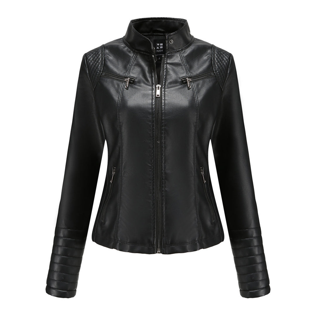 Cool Leather Women's Jacket – Elin-Black-XS-State of Style