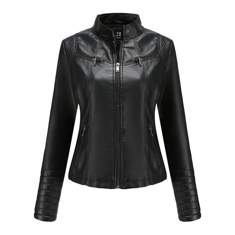 Cool Leather Women's Jacket – Elin-Black-XS-State of Style