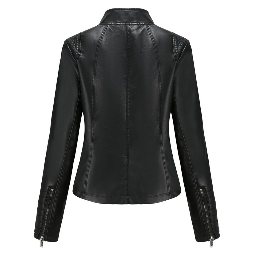 Cool Leather Women's Jacket – Elin-Black-XS-State of Style