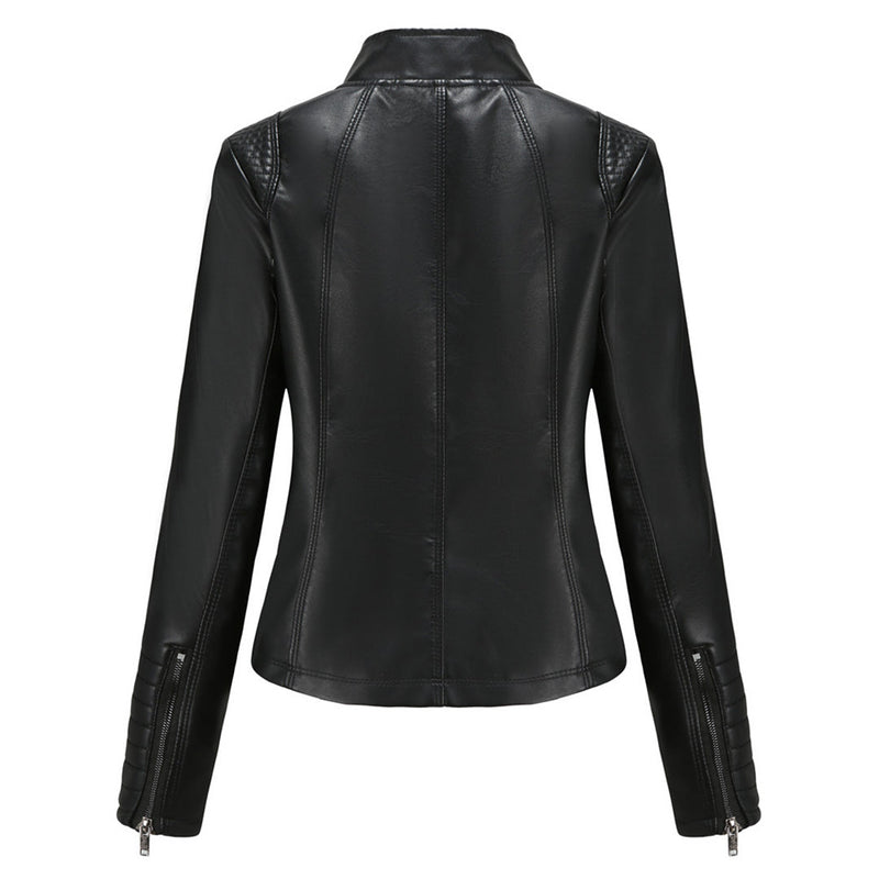 Cool Leather Women's Jacket – Elin-Black-XS-State of Style