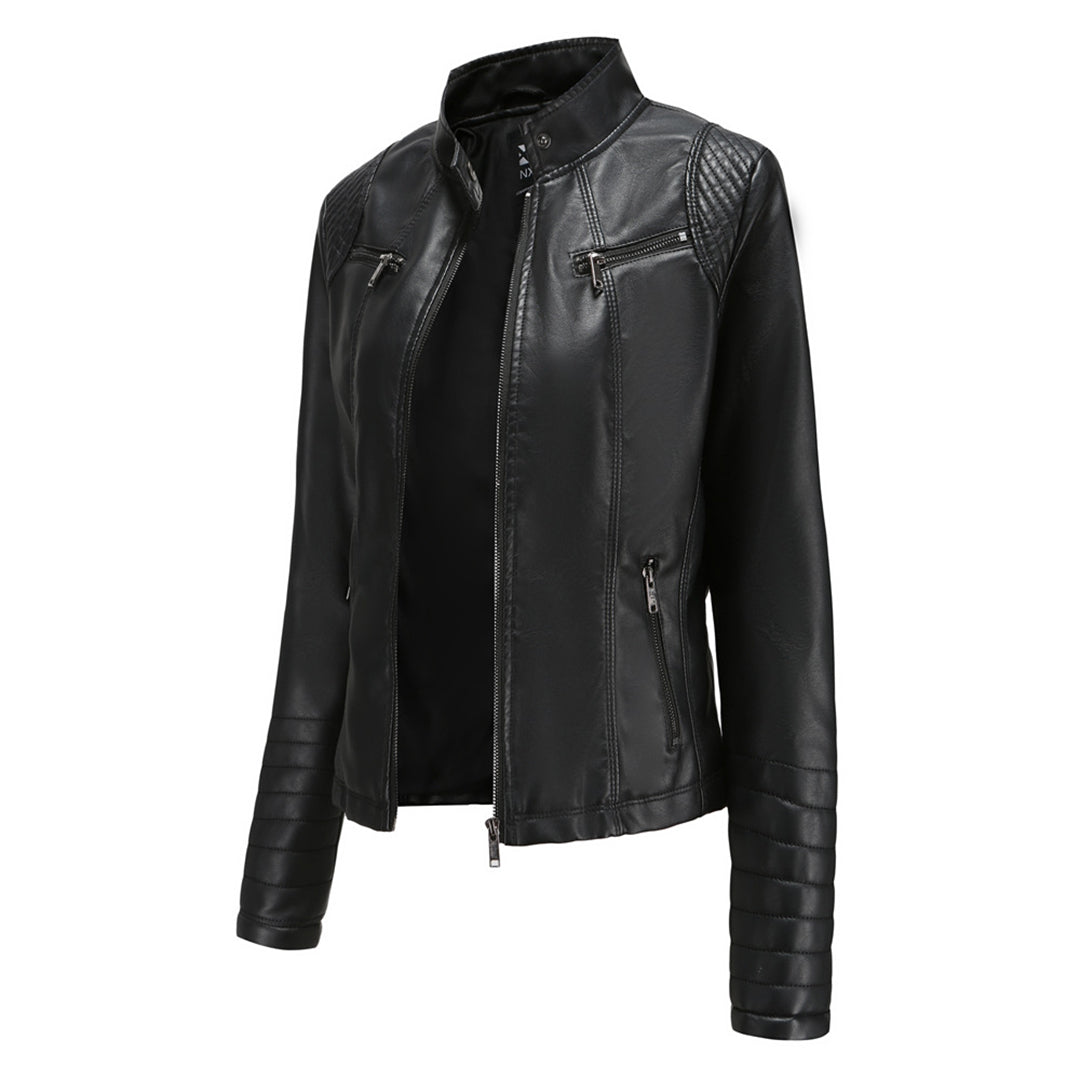 Cool Leather Women's Jacket – Elin-Black-XS-State of Style