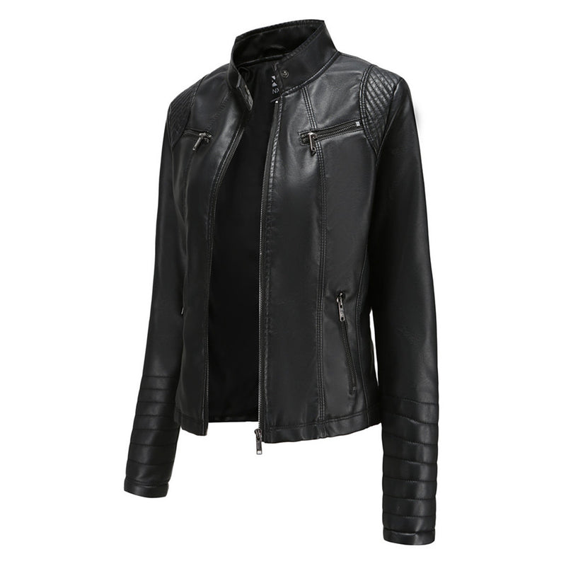 Cool Leather Women's Jacket – Elin-Black-XS-State of Style