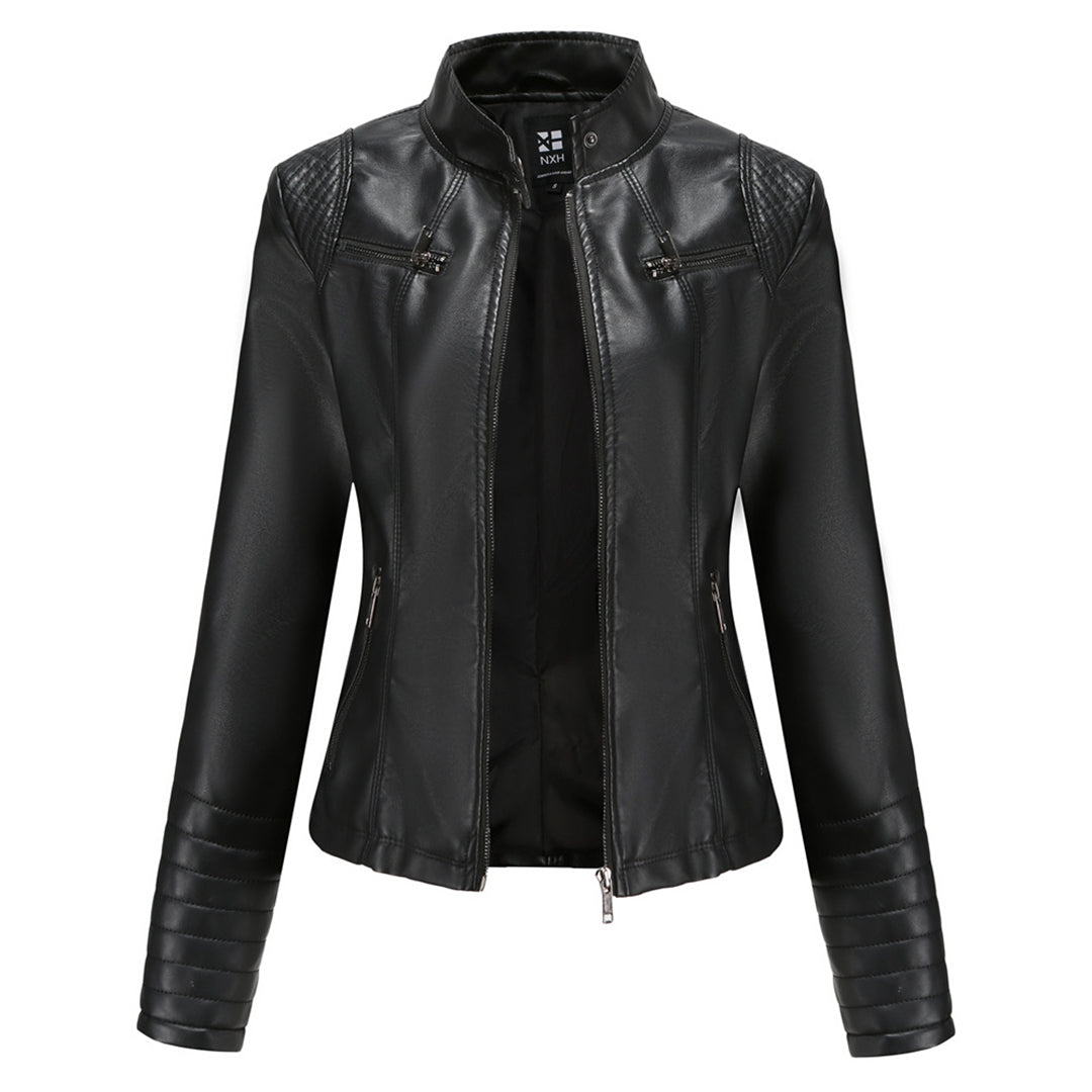 Cool Leather Women's Jacket – Elin-Black-XS-State of Style