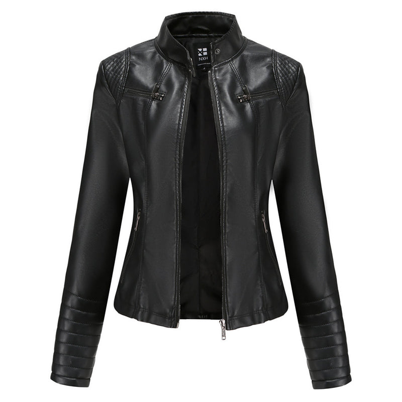 Cool Leather Women's Jacket – Elin-Black-XS-State of Style