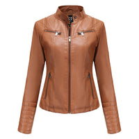 Cool Leather Women's Jacket – Elin-Brown-XS-State of Style