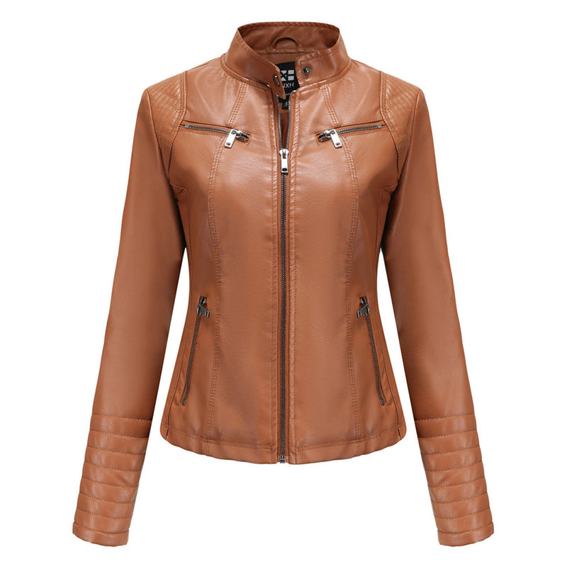 Cool Leather Women's Jacket – Elin-Brown-XS-State of Style