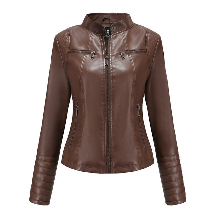 Cool Leather Women's Jacket – Elin-Dark brown-XS-State of Style