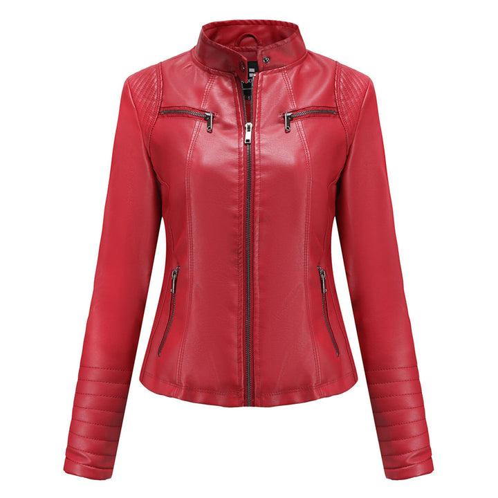 Cool Leather Women's Jacket – Elin-Red-XS-State of Style