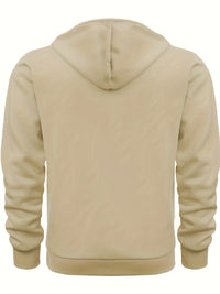 Cool Men's Hoodie with Half Zip - Archer-Black-M-State of Style