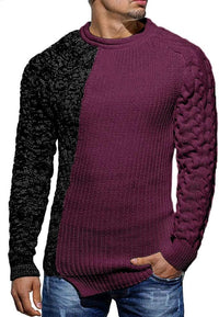 Cool Men's Sweater - Damian-Bordeaux Grey-M-State of Style