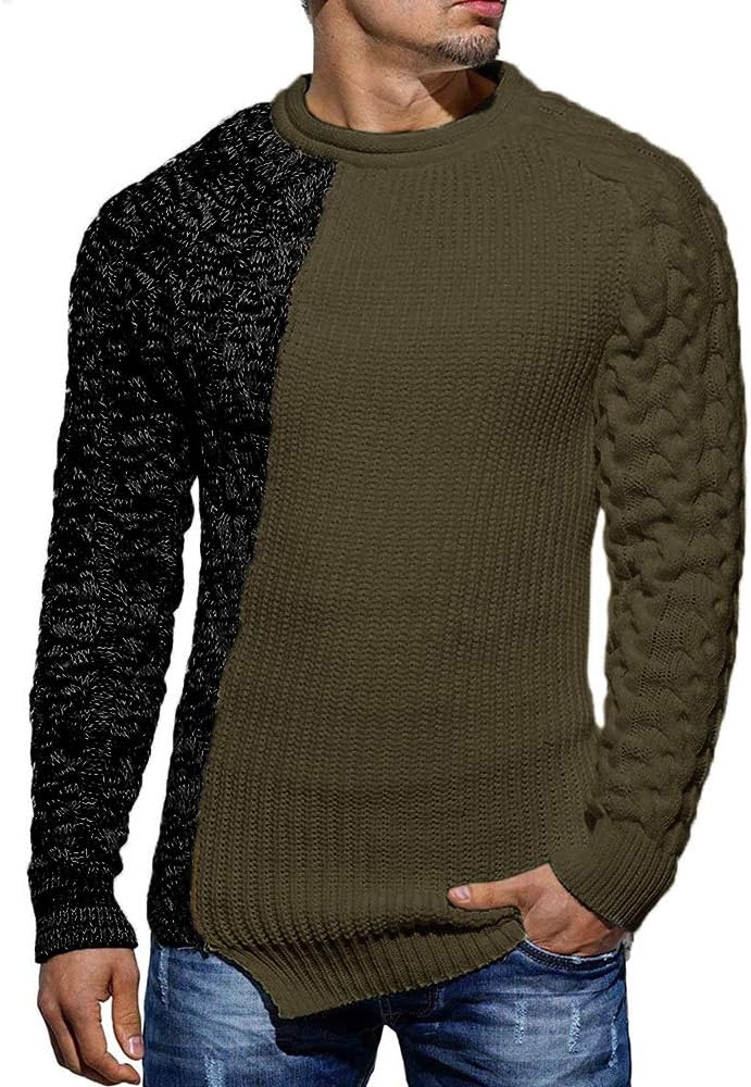 Cool Men's Sweater - Damian-Green Grey-M-State of Style
