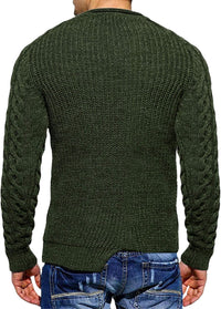 Cool Men's Sweater - Damian-White Grey-M-State of Style