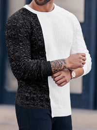 Cool Men's Sweater - Damian-White Grey-M-State of Style