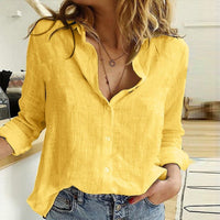 CoolBlouse | Leisure Blouse for Women-Yellow-S-State of Style