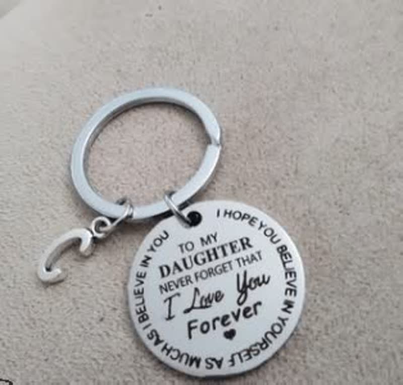 CoolHanger | Stainless Steel Keychain-Keychain A-Silver: Daughter-30mm-State of Style