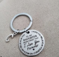 CoolHanger | Stainless Steel Keychain-Keychain A-Silver: Daughter-30mm-State of Style