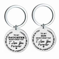 CoolHanger | Stainless Steel Keychain-Keychain A-Silver: Daughter-30mm-State of Style