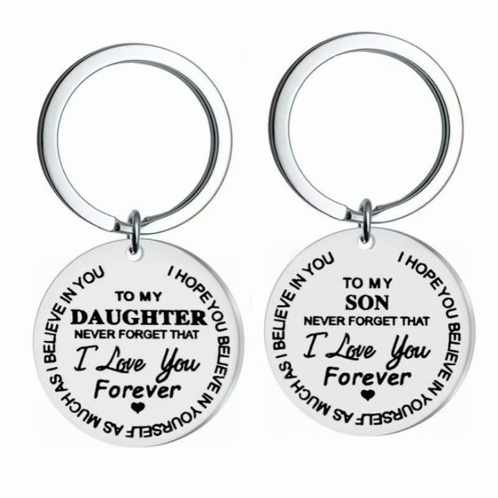 CoolHanger | Stainless Steel Keychain-Keychain A-Silver: Daughter-30mm-State of Style