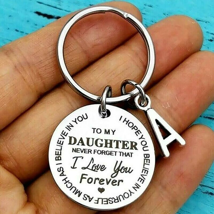CoolHanger | Stainless Steel Keychain-Keychain A-Silver: Daughter-30mm-State of Style