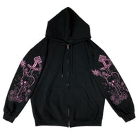 CoolHoodie | Hoodie for Women-Black with Skull-S-State of Style