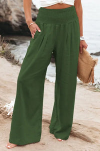 CoolPants | Women's Linen Pants-Green-S-State of Style