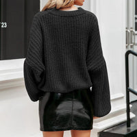 CoolShirt | Knitted Winter Sweater for Women-Black-One size fits all-State of Style