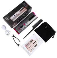 Cordless Curling Iron | Portable & Rechargeable Hair Styler-Black-State of Style