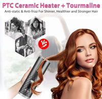 Cordless Curling Iron | Portable & Rechargeable Hair Styler-Pink-State of Style
