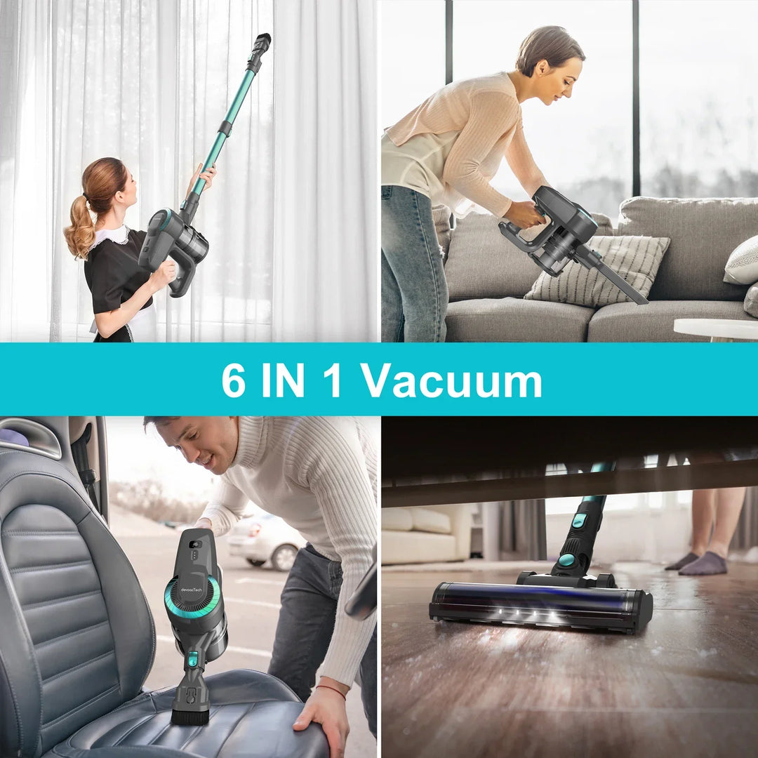 Cordless Standing Vacuum Cleaner - JadePro-Green-State of Style