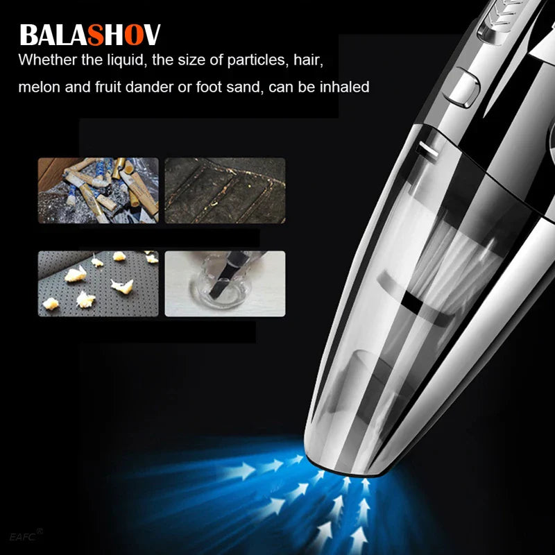 Cordless Vacuum Cleaner with Powerful Cyclonic Suction - PowerSuction-Black-State of Style