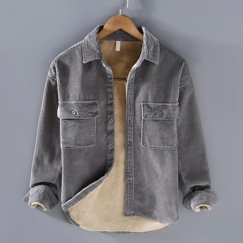 Corduroy Jacket for Men - Victor-Grey-M-State of Style