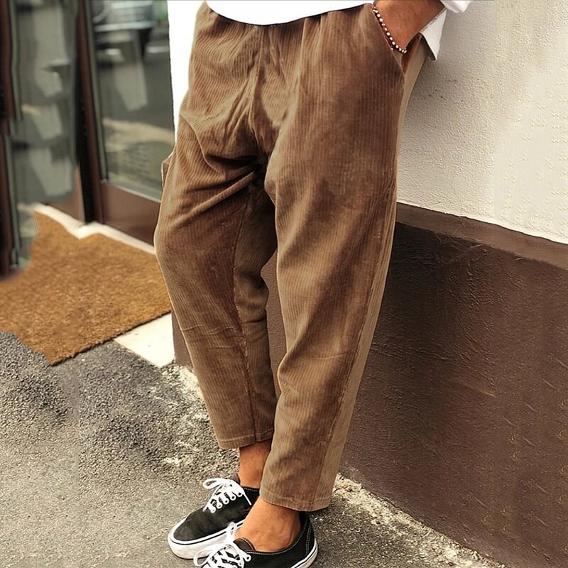 Corduroy Trousers for Men - Milan-Brown-XS-State of Style