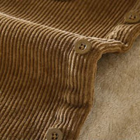 Corduroy Winter Shirt for Men - Dorian-Khaki-M-State of Style
