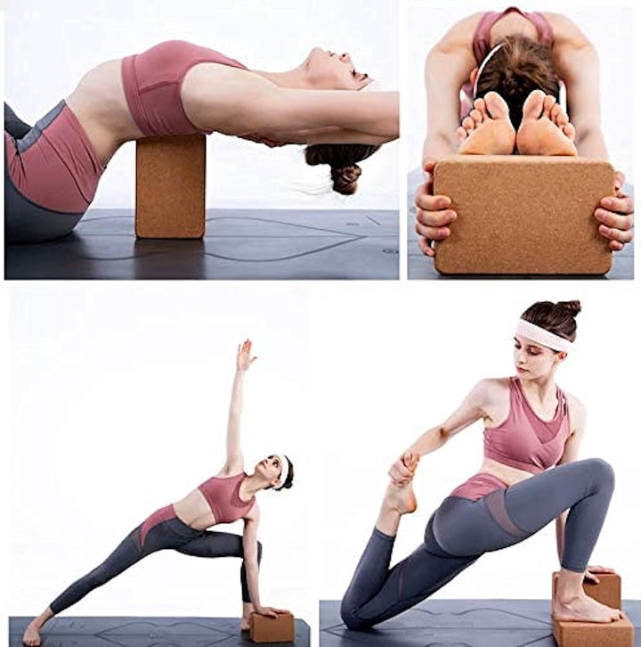 Cork Yoga Blocks – Natural, Non-Slip, Odourless (2-Pack)-State of Style