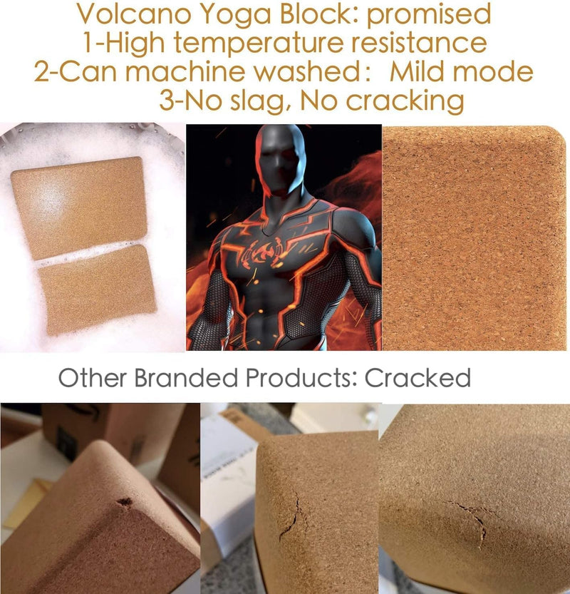 Cork Yoga Blocks – Natural, Non-Slip, Odourless (2-Pack)-State of Style