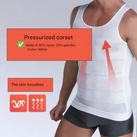 Corrective Shirt with Shaping Effect – Noah-Black-M (50-65kg)-State of Style