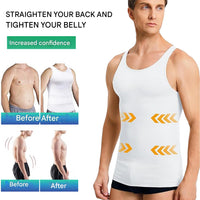 Corrective Shirt with Shaping Effect – Noah-Black-M (50-65kg)-State of Style