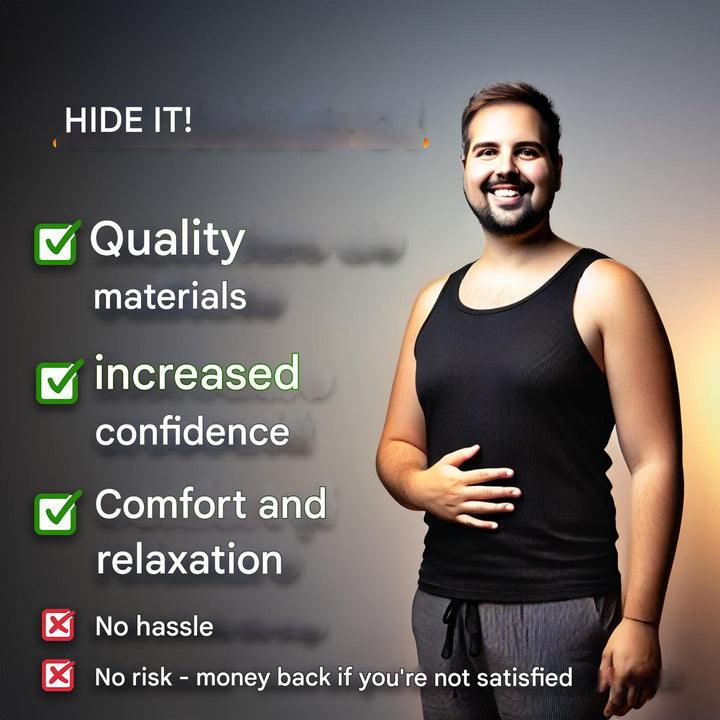 Corrective Shirt with Shaping Effect – Noah-Black-M (50-65kg)-State of Style